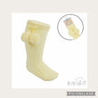 Load image into Gallery viewer, Baby Knee Socks With Pom Poms - Yellow