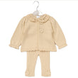 Load image into Gallery viewer, Baby Girls 2 Piece Knitted Outfit - Beige