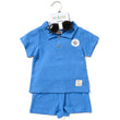 Load image into Gallery viewer, Baby Boys Jaquard Polo, Shorts & Sunglasses - Blue