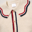 Load image into Gallery viewer, Girls True Knit Cardigan & Skirt - Cream/Red