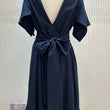 Load image into Gallery viewer, Blonde & Wise Wendy Dress With Waterfall Sleeves - Navy