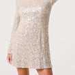 Load image into Gallery viewer, Bow Back Sequin Dress - Champagne