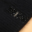 Load image into Gallery viewer, Decorative Perlies Accent Pom Pom Hat - Black