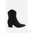 Load image into Gallery viewer, Designer Western Cowboy Ankle Boots - Black