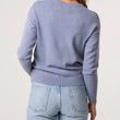 Load image into Gallery viewer, Diamante Ditsy Floral Round Neck Jumper - Denim Melange