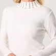 Load image into Gallery viewer, Diamante High Neck Jumper - Ivory