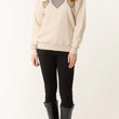 Load image into Gallery viewer, Embellished + Animal Heart Sweatshirt - Stone
