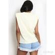 Load image into Gallery viewer, Embellished Cap Sleeve T-Shirt - Yellow