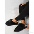 Load image into Gallery viewer, Faux Fur Lined Slip On Slipper - Black