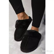 Load image into Gallery viewer, Faux Fur Lined Slip On Slipper - Black