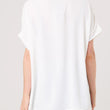 Load image into Gallery viewer, Floaty V-Neck Short Sleeve Top/Necklace - White