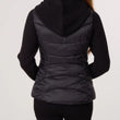 Load image into Gallery viewer, Knitted Sleeve Puffer Quilted Jacket - Black