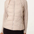 Load image into Gallery viewer, Knitted Sleeve Puffer Quilted Jacket - Stone