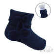 Load image into Gallery viewer, Pom Pom Ankle Socks - Navy