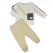 Load image into Gallery viewer, Baby Boys Cool Dude Top & Jog Pants Outfit - Cream