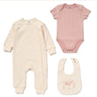 Load image into Gallery viewer, Baby Girls 3 Piece All In One Set - Pink