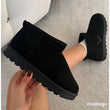 Load image into Gallery viewer, Faux Suede Ultra Mini Cozy Ankle Boots - Black