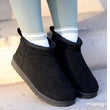 Load image into Gallery viewer, Faux Suede Ultra Mini Cozy Ankle Boots - Black