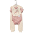 Load image into Gallery viewer, Baby Girls 3 Piece All In One Set - Pink