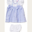 Load image into Gallery viewer, Baby Girls Bow Dress, Pant And Headband Set - Sky