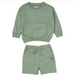 Load image into Gallery viewer, Baby Boys Sweatshirt & Shorts Set - Green