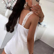 Load image into Gallery viewer, Ruby Cotton Guaze Style Lace Camisole - Ivory