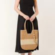 Load image into Gallery viewer, Straw Tote/Tassel Bag - Brown