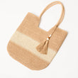 Load image into Gallery viewer, Straw Tote/Tassel Bag - Brown