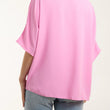 Load image into Gallery viewer, V-Neck Front Tie Blouse - Pink