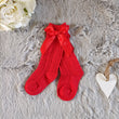Load image into Gallery viewer, Baby Knee Socks With Bow - Red
