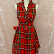 Load image into Gallery viewer, Blonde & Wise Trench Dress - Red Tartan