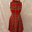 Load image into Gallery viewer, Blonde & Wise Trench Dress - Red Tartan