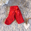 Load image into Gallery viewer, Baby Girls Chevron Tights With Bow - Red