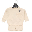 Load image into Gallery viewer, Baby Boys Sweatshirt &amp; Shorts Set - Beige
