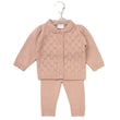 Load image into Gallery viewer, Baby Girls Bow Knitted 2 Piece Outfit - Rose Pink
