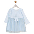 Load image into Gallery viewer, Baby Girls Mock Bolero Mesh Skirt Dress - Blue
