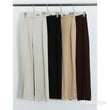 Load image into Gallery viewer, Pin Tuck High Waist Wide Leg Trousers - Black
