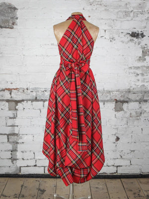 Blonde & Wise Alice Maxi Dress - Royal Stewart Tartan