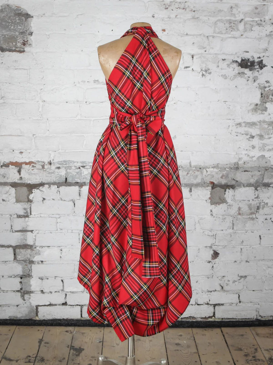 Blonde & Wise Alice Maxi Dress - Royal Stewart Tartan