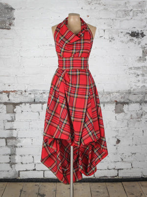 Blonde & Wise Alice Maxi Dress - Royal Stewart Tartan