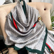 Load image into Gallery viewer, Classic Bee Motif Satin Scarf - Grey
