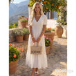 Load image into Gallery viewer, Davina Cotton Shirred Waist Midi Dress - Ivory
