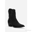 Load image into Gallery viewer, Designer Western Cowboy Ankle Boots - Black
