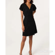 Load image into Gallery viewer, Diamante Wrap Dress - Black

