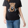 Load image into Gallery viewer, Embellished Teddy Bear T-Shirt - Black
