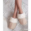 Load image into Gallery viewer, Faux Fur Lined Slip On Slipper - Cream
