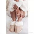 Load image into Gallery viewer, Faux Fur Lined Slip On Slipper - Cream
