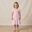Load image into Gallery viewer, Girls Smocked Dress &amp; Bobble Set - Pink
