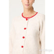Load image into Gallery viewer, Knitted Heart Shape Button Cardigan - Beige
