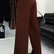 Load image into Gallery viewer, Kym Pocket Detail Wide Leg Trousers - Brown
